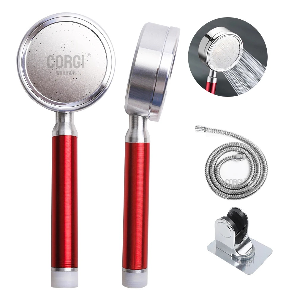Gefilterd Aluminium Spa Douchekop Handheld Hoge Druk Waterstroom Premium Douche Met Filter Verwijderen Chloor Huisdieren Bad