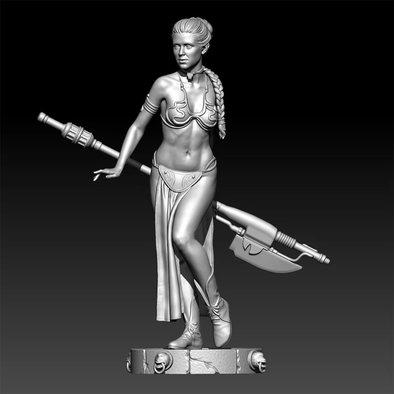 1/24 75mm 1/18 100mm Resin Model Kits Battle Goddess Figure Unpainted No Color RW-1273