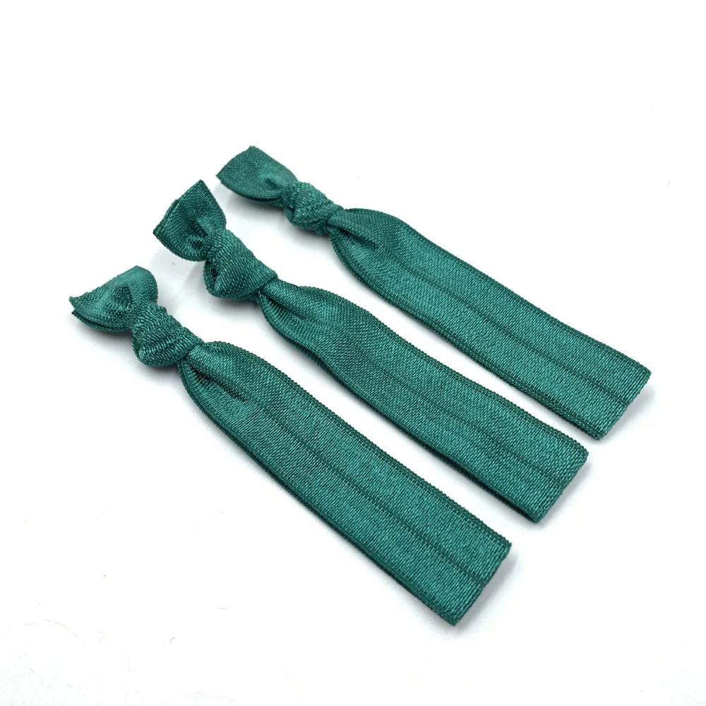 50 Stück/200 Stück einfarbiges glänzendes Haargummi-Armband, umklappbares elastisches geknotetes Haarband, Pferdeschwanz-Halter, Armband, Haar-Accessoires – Detail 13