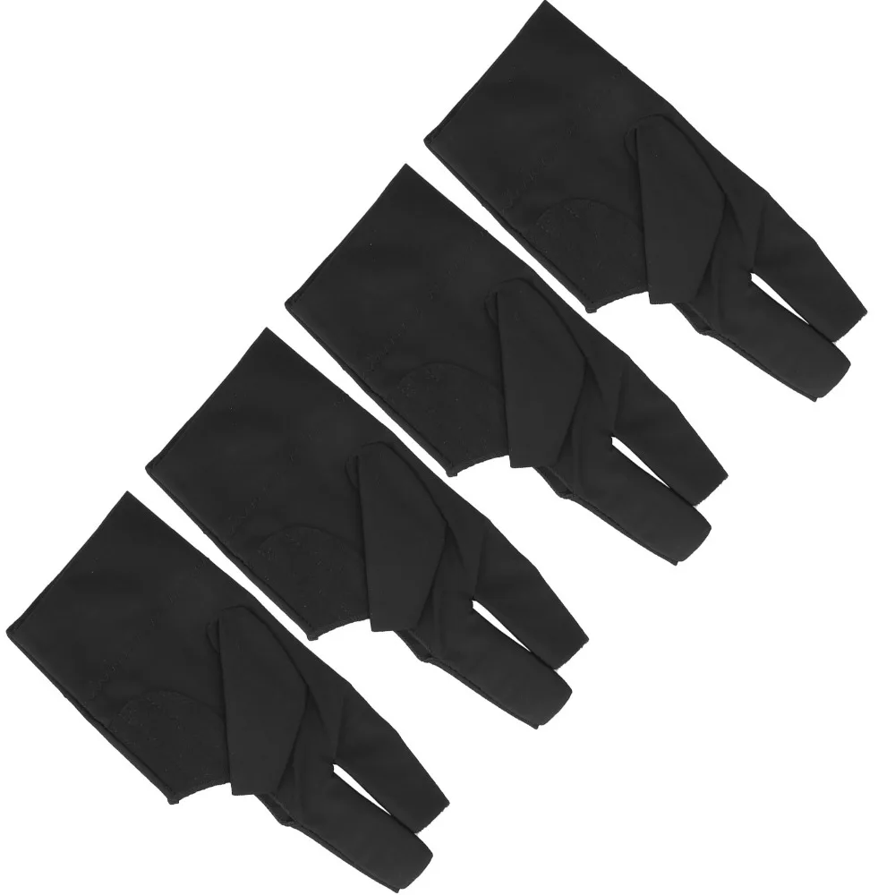 

Аксессуары для бильярда, эластичные перчатки для снукера, бильярдный кий, спандекс, открытые перчатки с тремя пальцами и тремя пальцами, перчатки для бильярда, спортивный кий