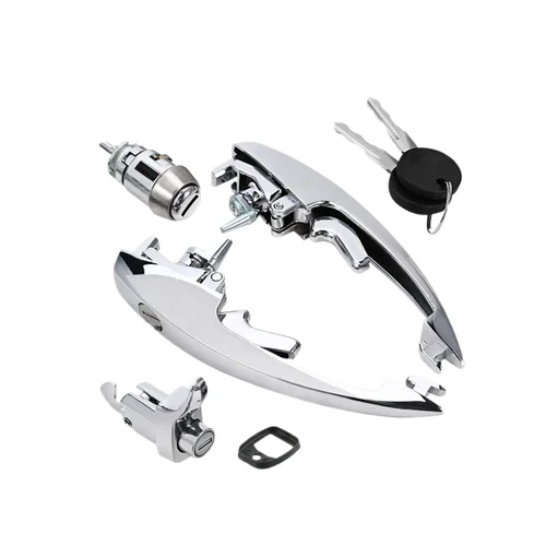 Imagen 2 del producto Manijas de puerta exteriores izquierda y derecha con 2 llaves para VW Beetle VW Vocho 1973-2004 OEM 111837205J 1BM827503 1BM837205