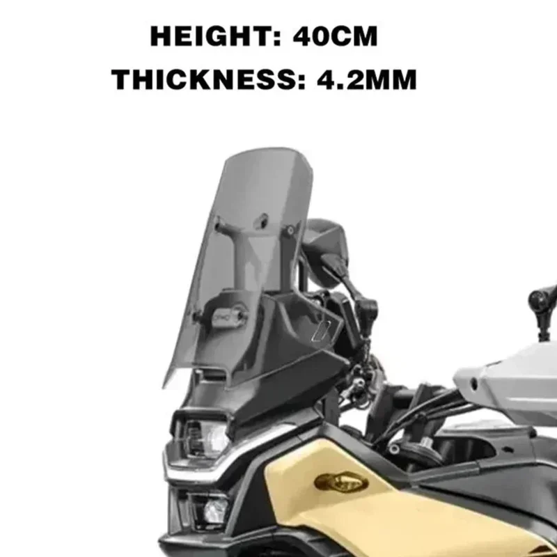 Voor CFMOTO 450MT 450 mt Voorruit Motorfiets Verhooging En Verbreding Voorruit 2024 450 MT Modificatie Accessoires