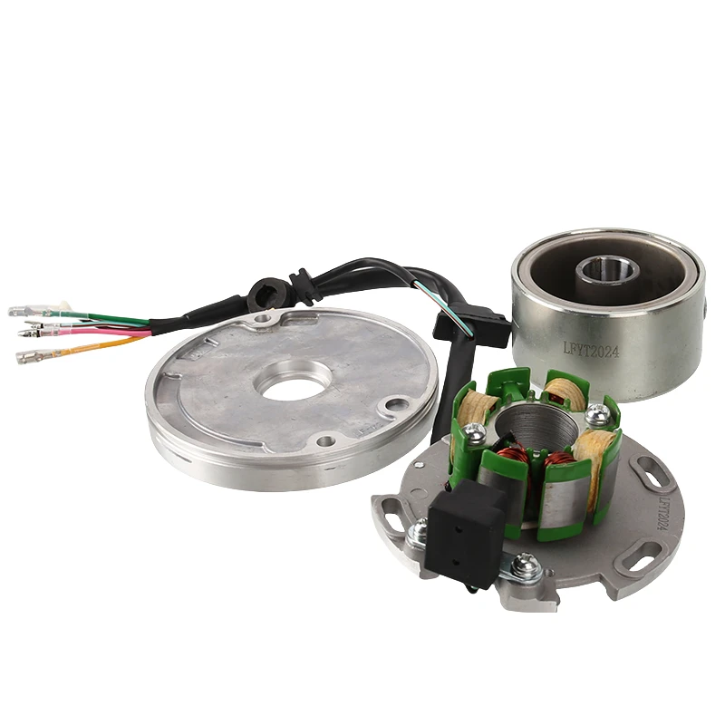 Premium Motorcycle Coil Stator Permanent Magnet Rotor Kit LF150 150cc Horizontal Dust Pit Bicycle Accessories