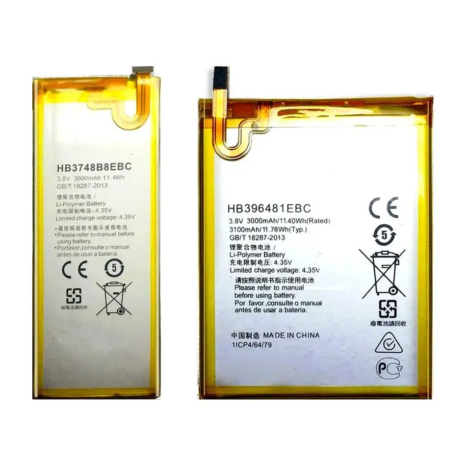 

Mobile Phone Battery Reliable Power HB396481EBC HB3748B8EBC 3000-3100Mah For Huawei 5X Honor Ascend G7 G7-TL100 Plus