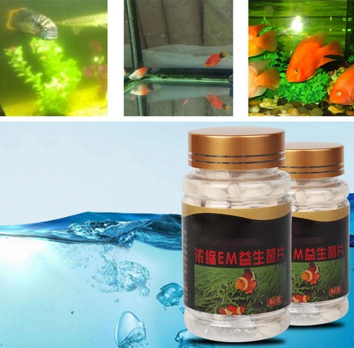 Water Probiotics Bio-Nitrobacteria Capsule For Aquarium Water Cleaning 80g/Bottle bacterium Capsule For Fish Tank Pond Cleaning