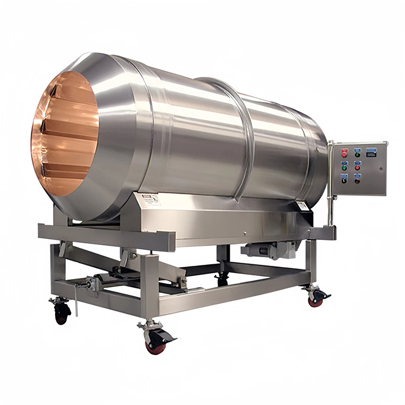 Single Drum Flavoring Machine Snack Seasoning Machine for Chips Nuts Popcorn Food Coating Equipment Customized
