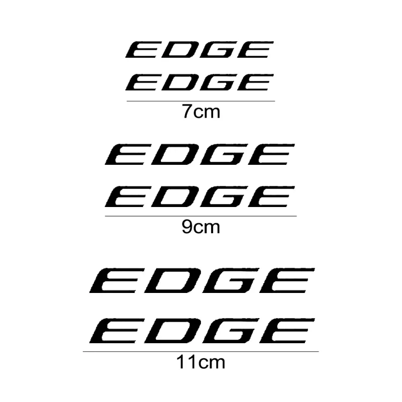 6Pcs Car Sticker Vehicle Tire Caliper Cover Vinyl Film Decals Refitting Modified Decoration for Ford Edge Logo