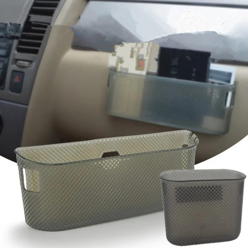 

Car Storage Box Interior Multifunction Organizer Card Phone Holder Garbage Mesh Bin Door Side Hanging Pocket Auto Accessories