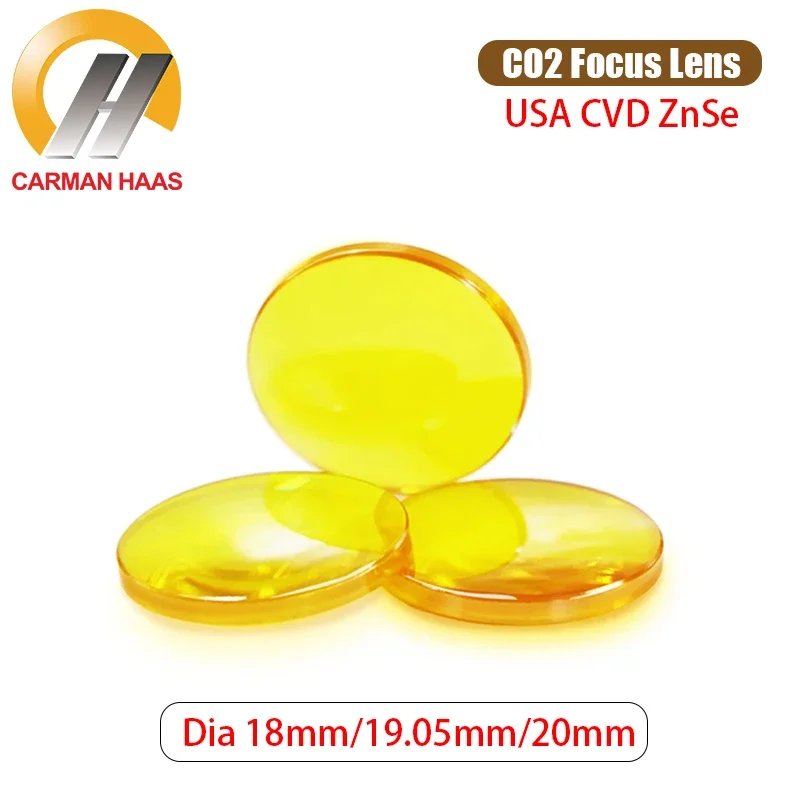 

CO2 Focus Lens USA ZnSe Focusing Lens Dia. 18mm 19mm 20mm FL 38.1mm 50.8mm 75mm 100mm 127mm Lenses for For Laser Cutting Machine