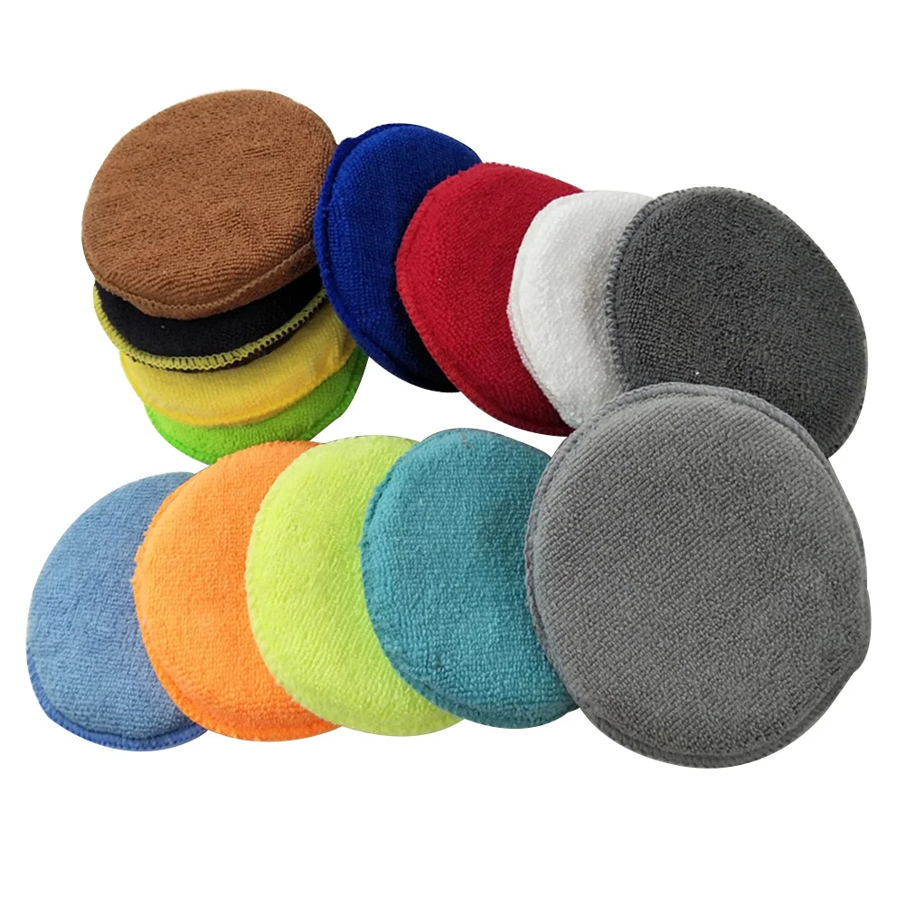 

10Pcs Premium Microfiber Wax Applicator Pads for Car Paint Protection Smooth Finish Scratch Resistant Double Stitched Reusable