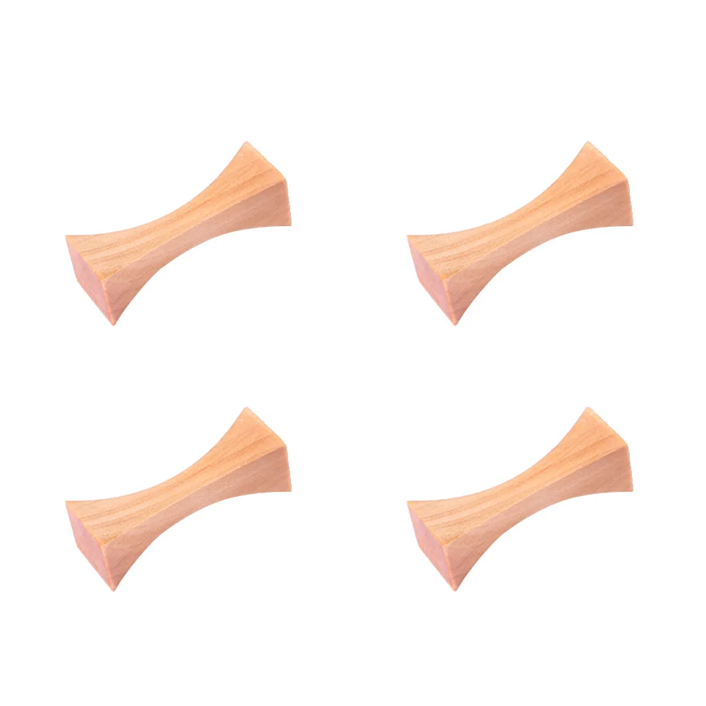 

4 Pcs Rest Wooden Spoon Fork Holder Rack Unique Design Chopsticks Rests Dinning Table Eating Gifts