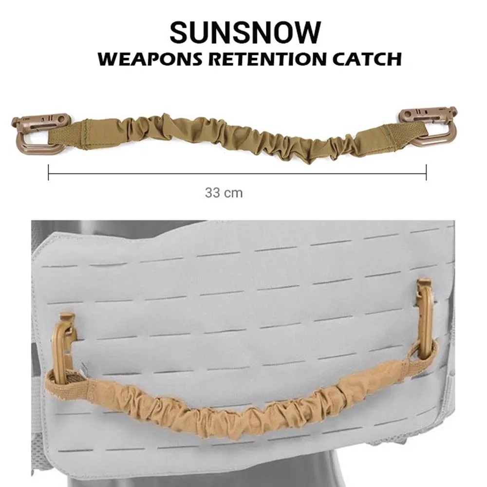 新しい安全ロープ-ランヤード固定スリングベルト-戦術アクセサリー-武器保持キャッチ