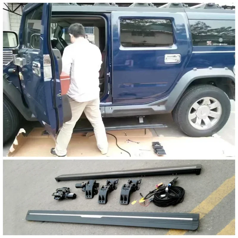 

For Hummer H2 H3 High Quality Nerf Bar Electric Side Step Automatic Control Running Boards Automatic Switch Door Control