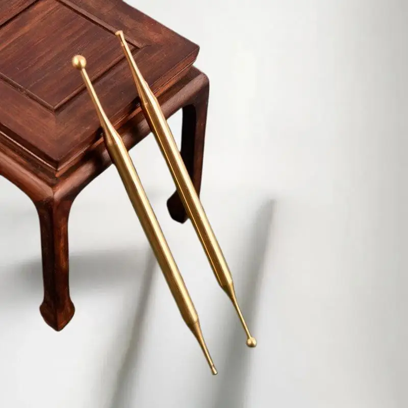 Akupunktur Stift Edelstahl/Messing Manuelle Körper Trigger Punkt Sonde Stift Tiefe Gewebe Massage, Dual Kopf Gesichtsreflexzonenmassage Werkzeuge