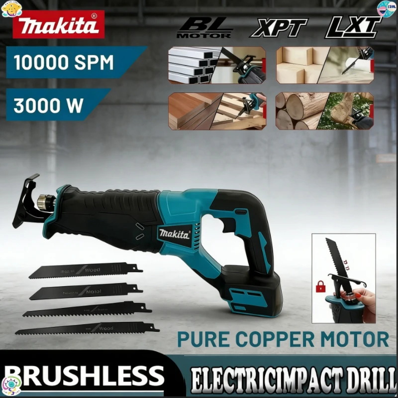 

Makita Brushless Reciprocating Saw Reciprocating Saw Portable Cordless Power Tools For Makita Battery