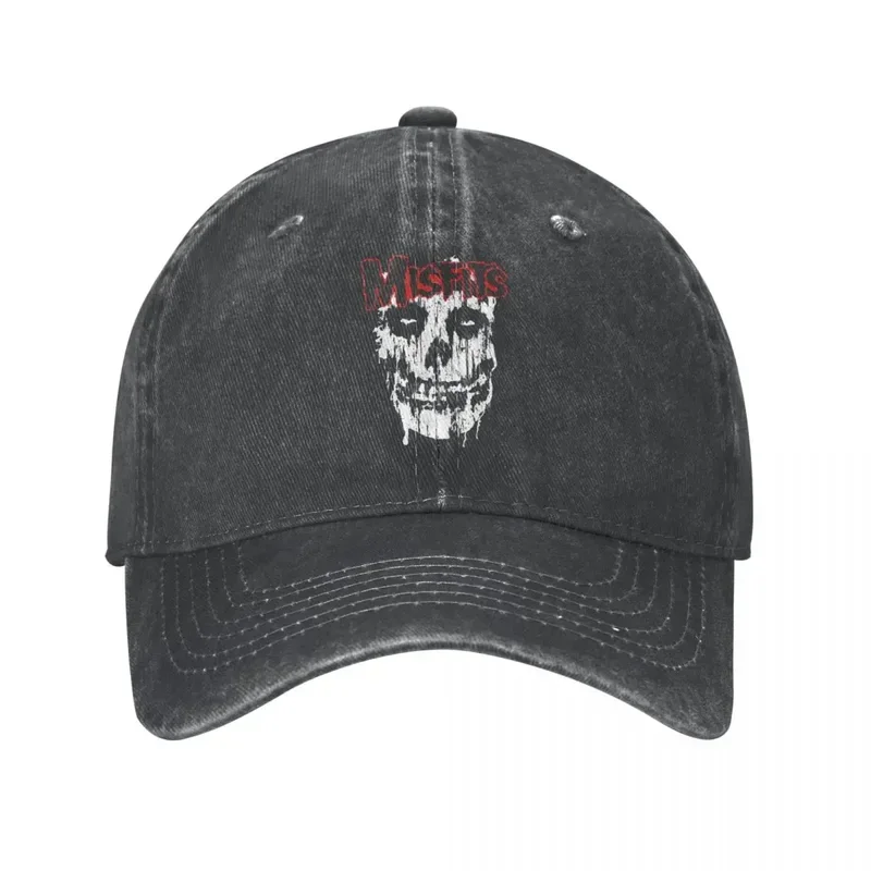 

Misfits Skull Denim Baseball Cap Sun Hats Homme Horror Halloween Cap Hats Spring Autumn Vintage Casquette