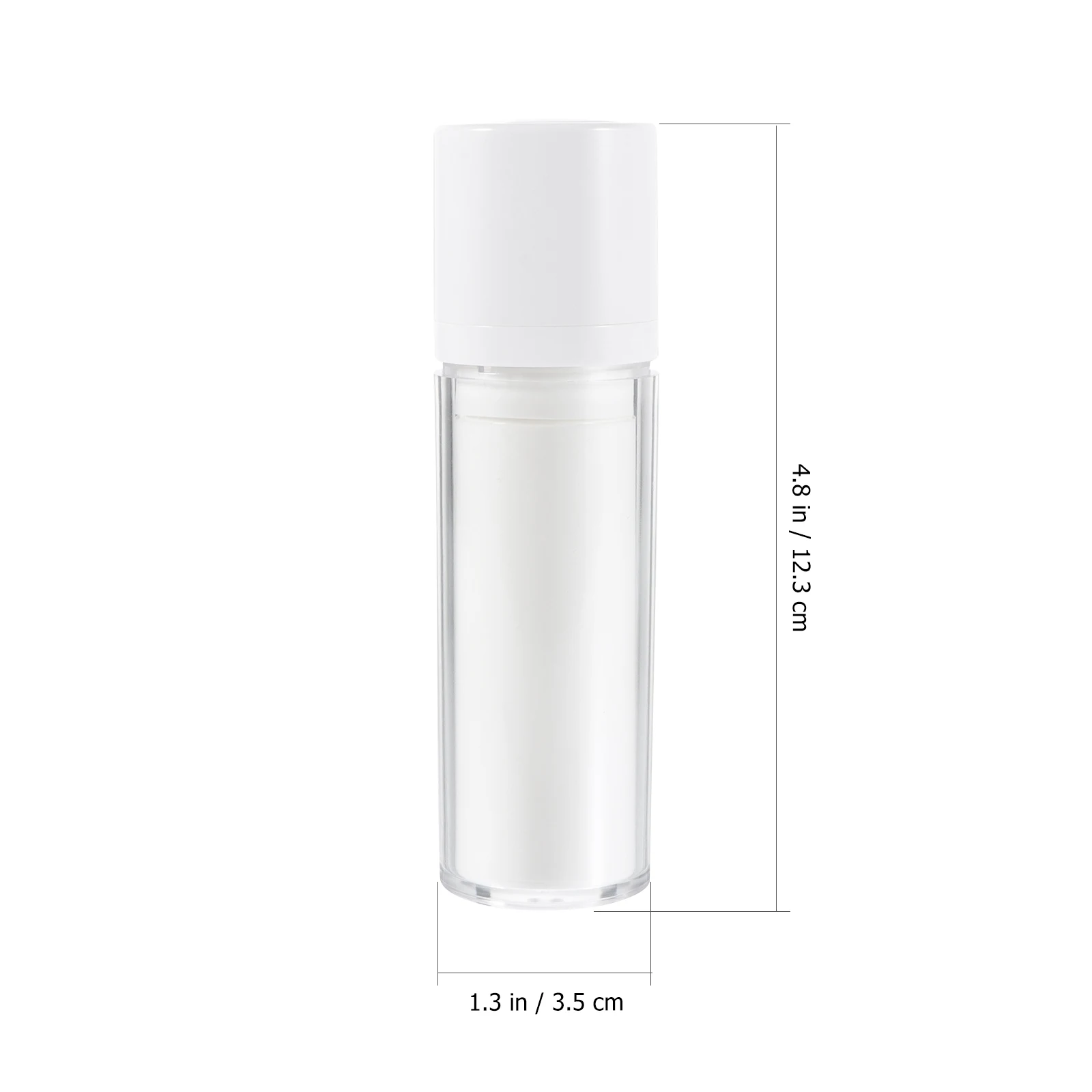 

2 Pcs Rotary Cap Vacuum Bottle Travel Lotion Multifunction Abs Sample Portable