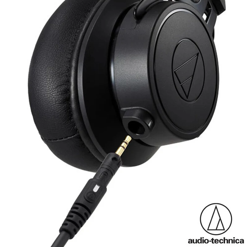 Original Audio-Technica ATH-M60x Professional Monitor Headphones Closed-back Dynamic Over-ear HiFi Headsets Foldable Earphones