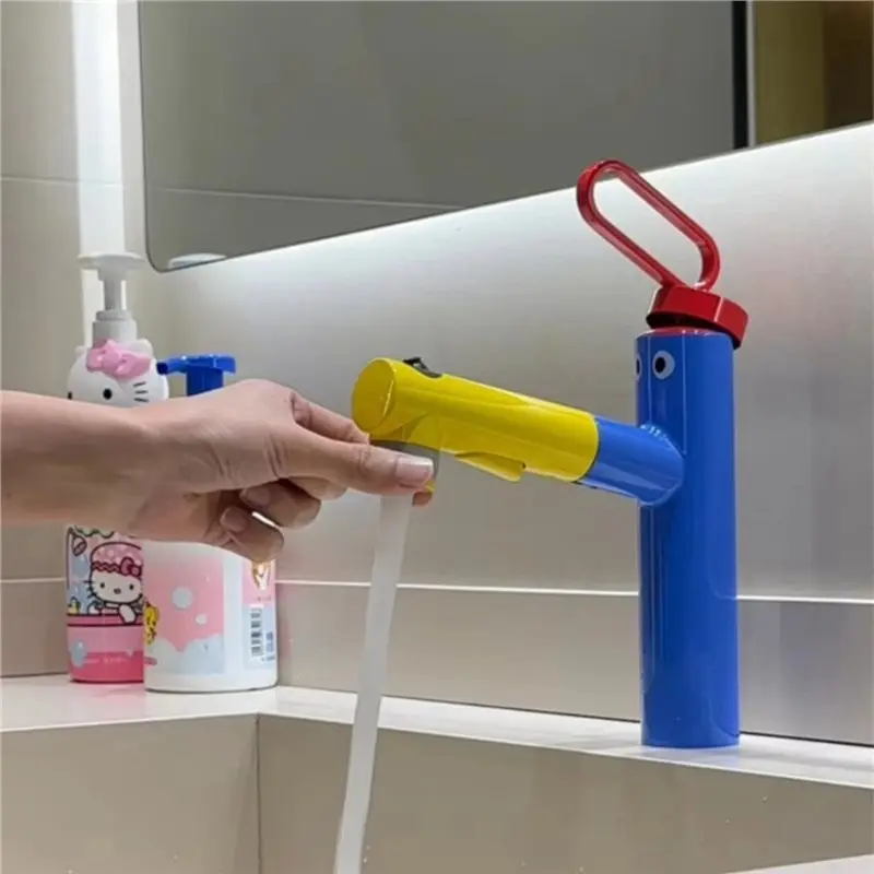 LLCS-Colorful Bathroom Faucet With Rotating Lavatory Faucet Hot& Cold Water Supply Hand Shower Head Basin Sink Faucet Lavotory