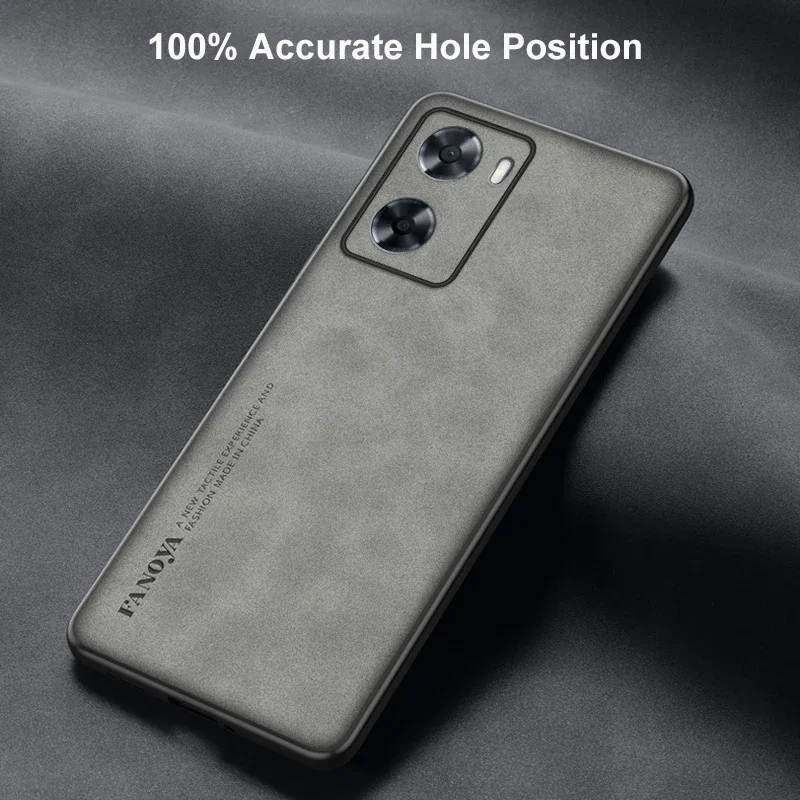 Luxury PU Leather Case For OPPO A57 4G A57S A57 S Cover Matte Silicone Shockproof Protection Phone Case For OPPO A77 5G A77S