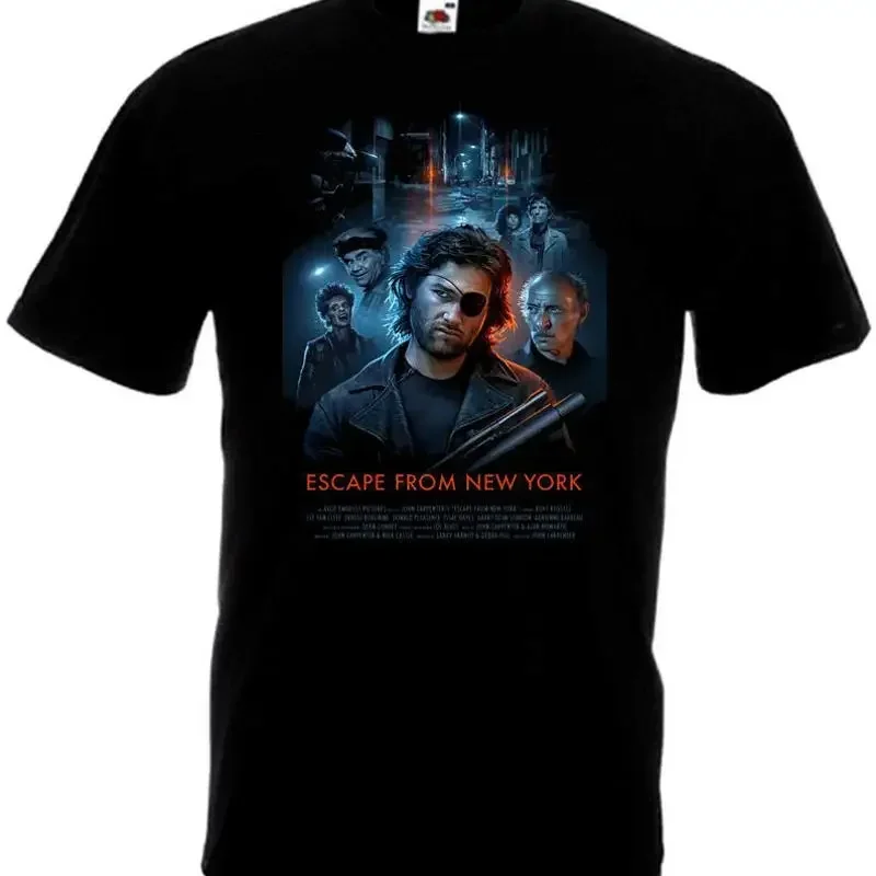 Escape From New York v9 T shirt black movie poster all sizes S 5XL