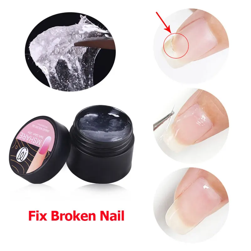 MSHARE Fiber Gel For Nail Extensions Fiberglass Gel Nails UV Quick Building New Arrival