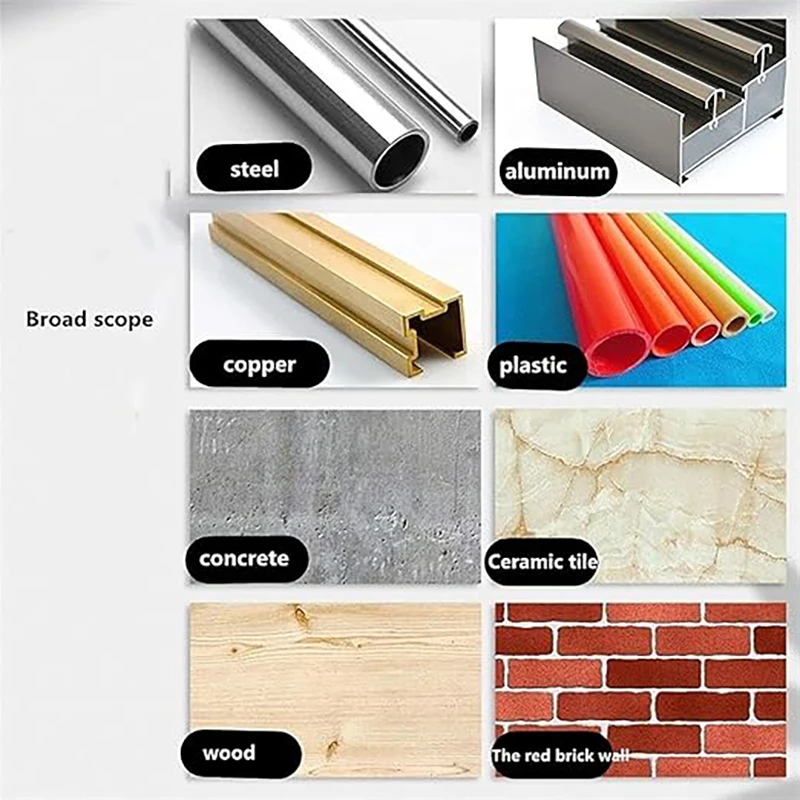 6PCS 4-12mm Multifunctional Drill Bit Diamond Drill Set Ceramic Tile  Wood Glass Punching Hole Saw Metal Drilling Tools Set