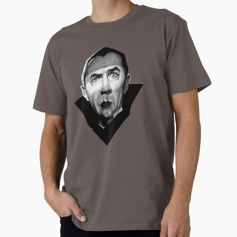 Dracula Bela Lugosi Satire 80s Gothic Horror Vampire Scary Halloween Gift T shirt Large size Tops 100% cotton printed Clothes