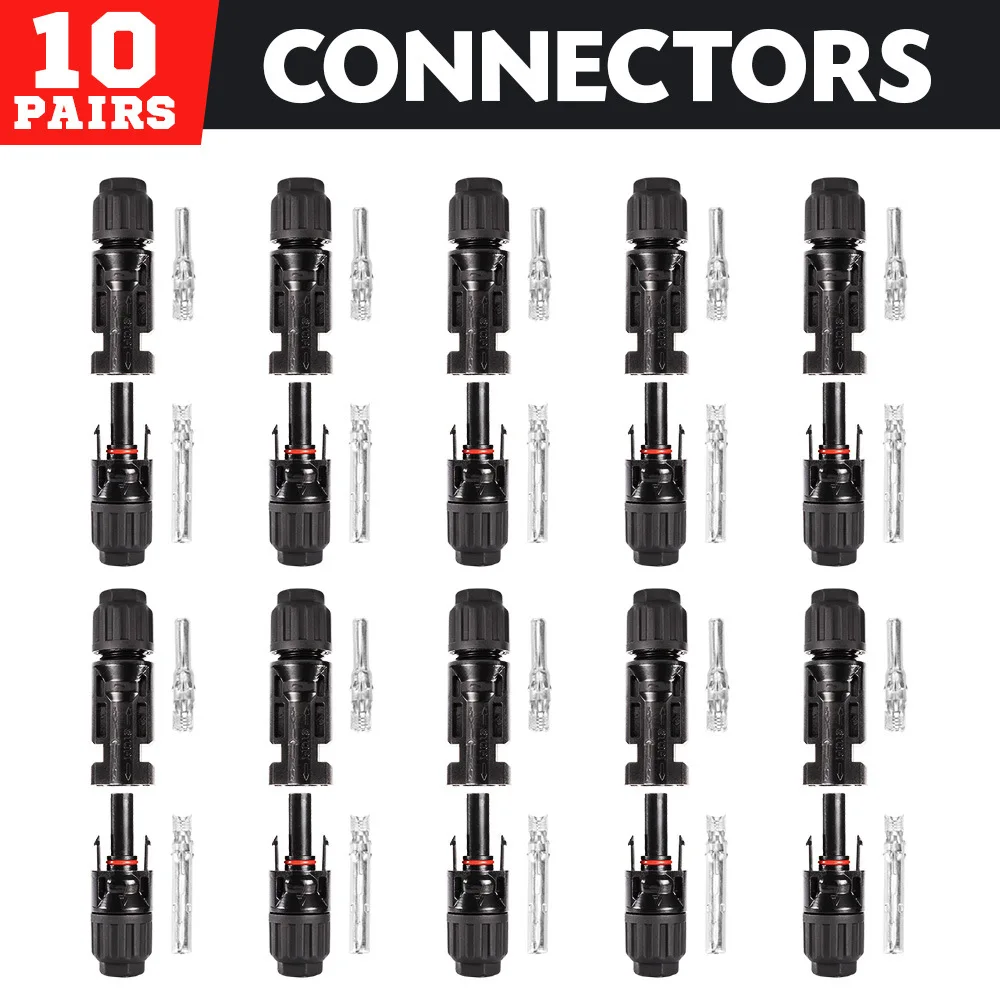 

Multi-Contact 4 Solar Photovoltaic Connection Male and Female Connector Terminals for Solar Cable 2.5mm2 4mm2 6mm2 1000V 30A