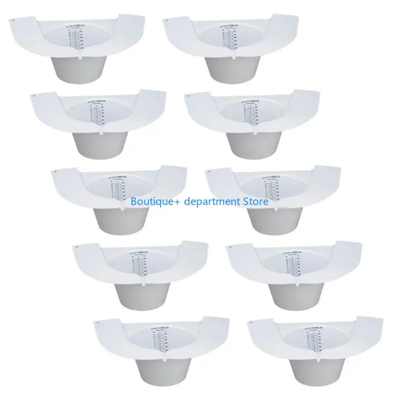 

E1PD 10pcs Женщины мочи образцы чашки эргономичных проектов мочи, установленные для ухода за пожилыми людьми