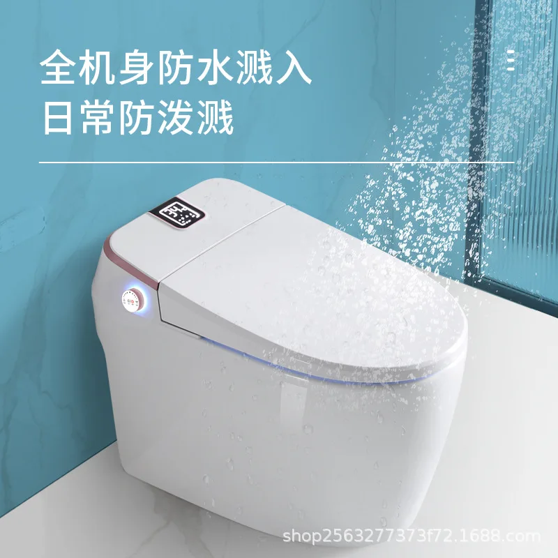 Intelligent Toilet Integrated Type No Water Pressure Limit Automatic Flip Cleaning Flushing Instant Hot Flushing Drying Toilet