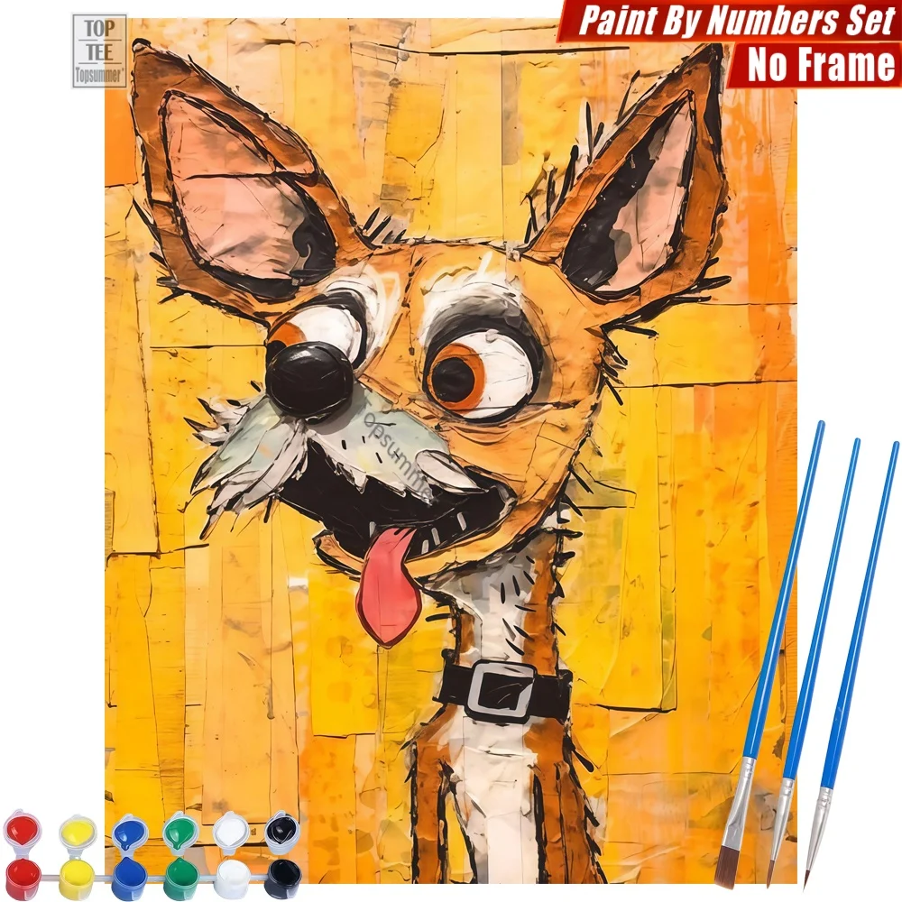 

Collage dog portrait Paints By Numbers Set - Dog artistic creative Wall Art Home Decor Easter Gift For Man