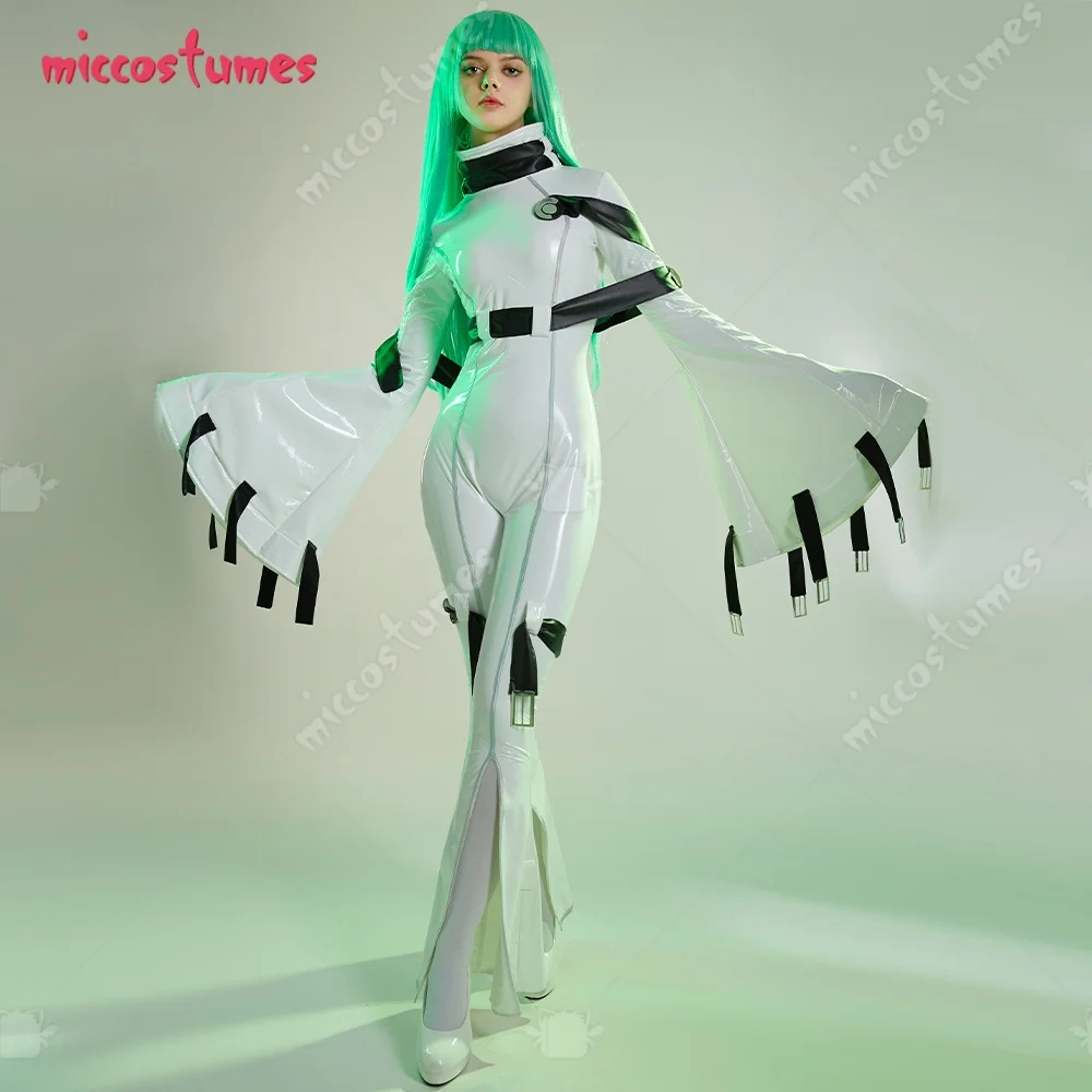 Miccostumes Women's Anime C Costume Halloween Cosplay Costume with Choker and Stockings