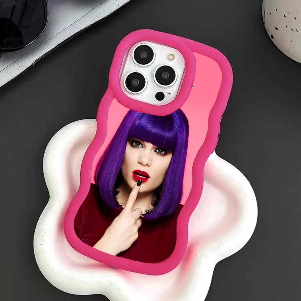 

Чехол для мобильного телефона Jessie J для iPhone 17 16 15 14 13 12 11 Air Pro Max Plus, с волнистым краем, из ТПУ, цветной, для смартфонов
