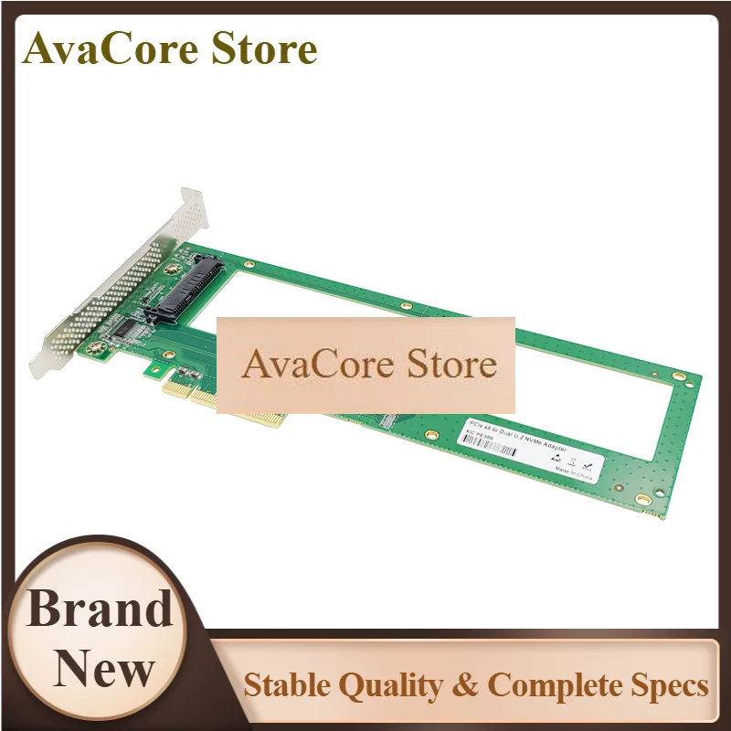 AvaCorePCI Express 4.0 Gen4 X8 To 2X U.2 SFF-8639 U.2 SSD NVMe Card