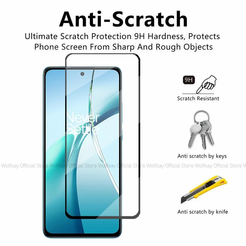 2/4PCS Tempered Glass For OnePlus Nord CE4 Lite Screen Protector OnePlus Nord CE4 Lite 5G Full Glue Glass Protector Phone Film
