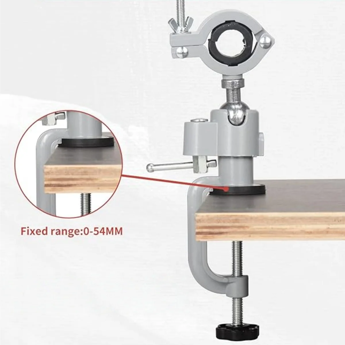 دعامة مطحنة كهربائية عالمية، ملزمة دوارة 360 درجة °   ملزمة ثابتة للحفر الكهربائية متعددة الوظائف قابلة للتعديل