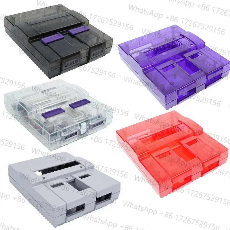 Translucent Replacement Housing Shell Case Cover Compatible with SNES Game Console Repair Accessories