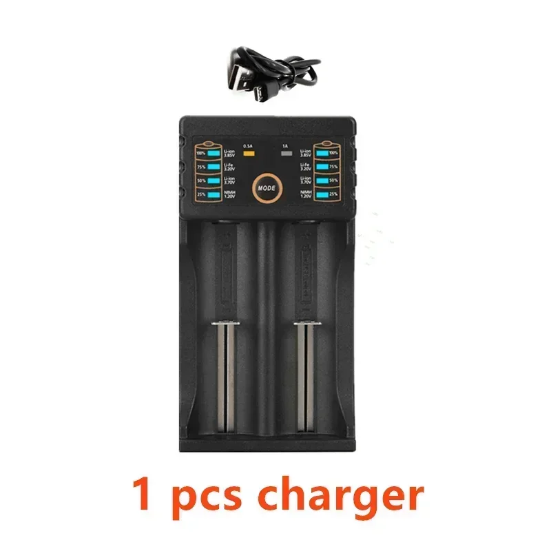 100% lithium-batterie marke neue 18650 3,7 V 19800mAh tasche wiederaufladbare-batterie für taschenlampe + USB ladegerät