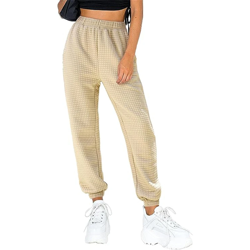 Women Clothes Casual Streetwear Sports Joggers Running Pants Autumn Winter Female Solid Pockets Sweatpants High Waist Pantalones