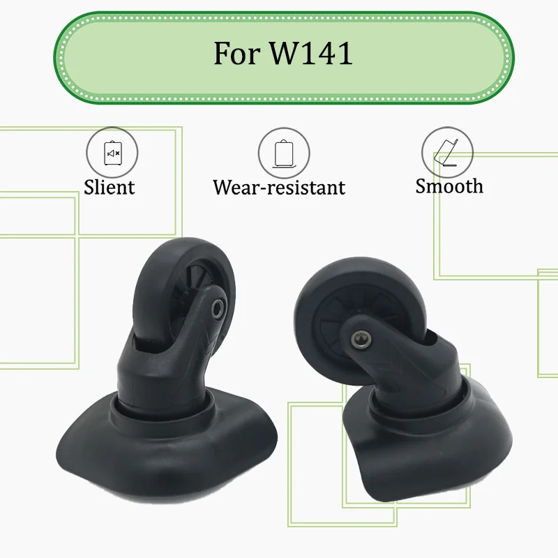 

For W141 Professional Luggage Wheel Repair Kit - Durable 360° Swivel Castors + Tool Installation Silent and Smooth