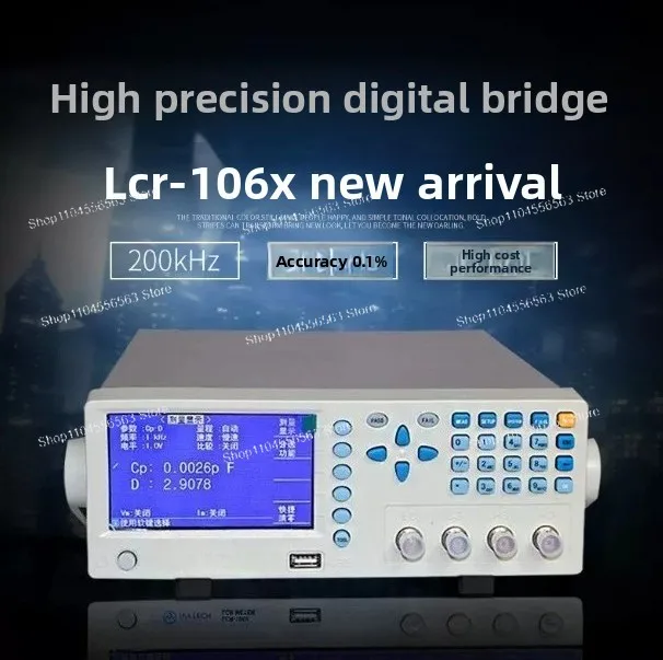 Resistor Capacitor Inductor Analyzer LCR106X Precision Digital Bridge 200 kHz