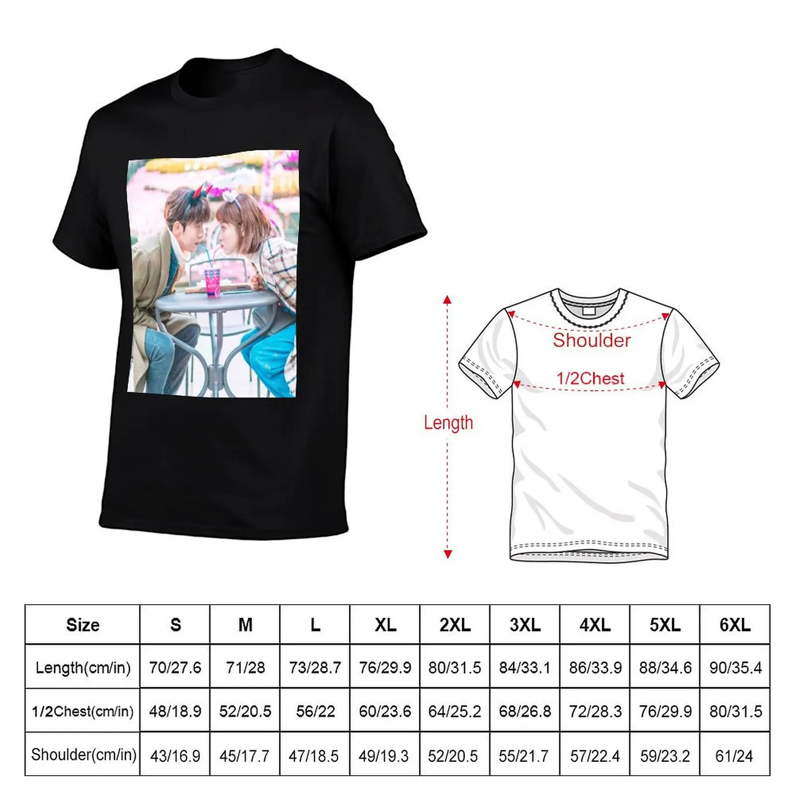 Weightlifting Fairy Kim Bok Joo T-Shirt basketball graphic tees summer clothes Short sleeve tee mens t shirts top quality