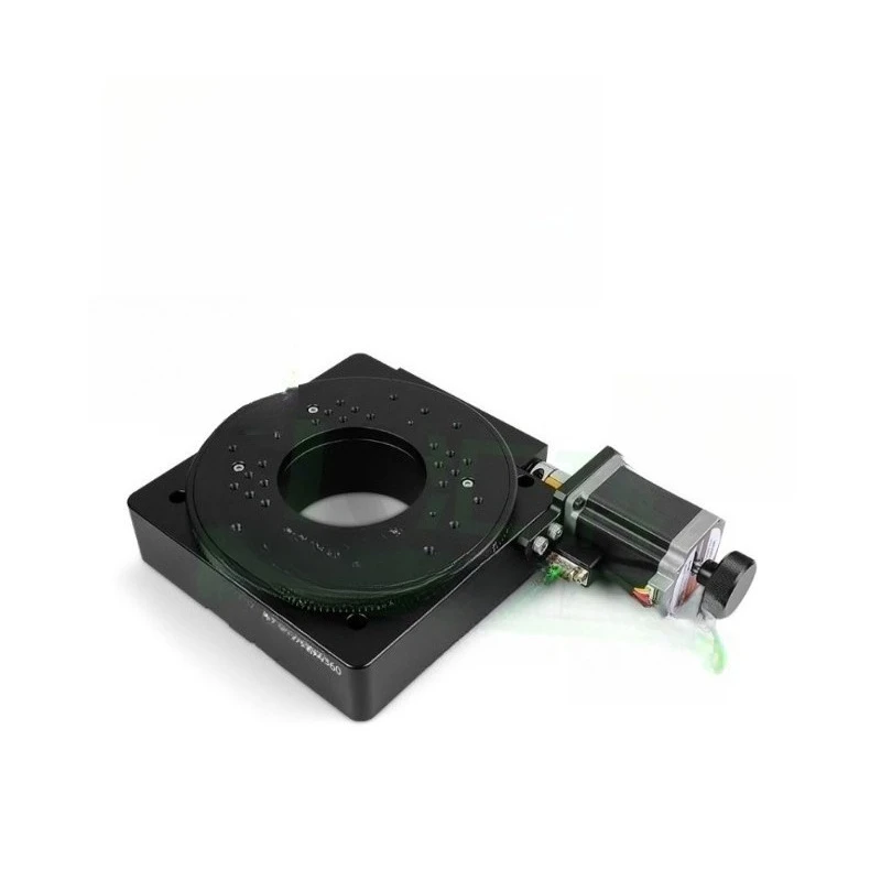 

R-axis electric rotating platform Precision turntable Worm gear Worm displacement table Rotating table Positioning table