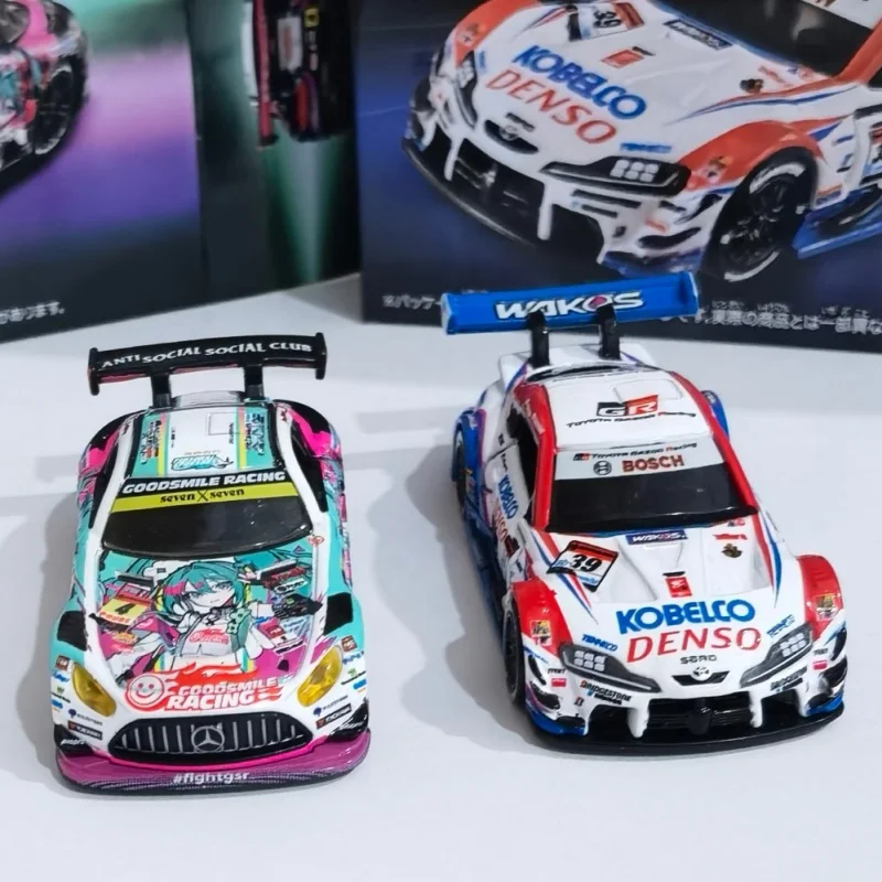 タカラトミー-ダイキャスト合金レーシングカーモデル-コレクタブル-初音ミク-メルセデスamg-grスープラ-グッドスマイルレーシング-大人向けコレクション