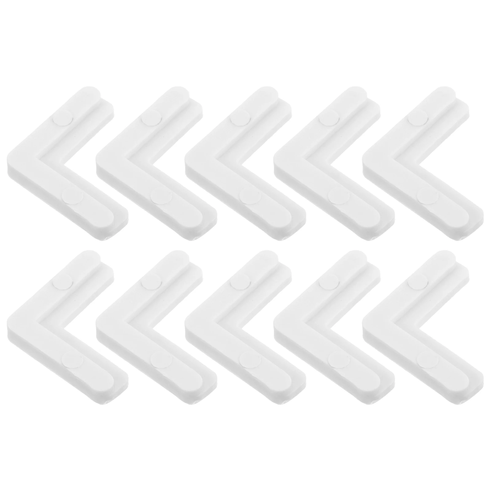 10 Pcs White 90 Degree Screen Frame Corners Plastic L Brackets Window Repair Kit Small Angle Braces Hardware Accessories