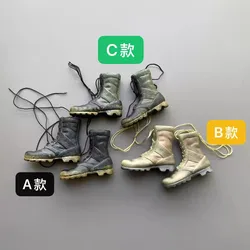 여성 군인 의류 액세서리 파일럿 신발, 전술 부츠, 부드러운 고무 모델, 12 인치 액션 피규어 바디 재고, 1/6