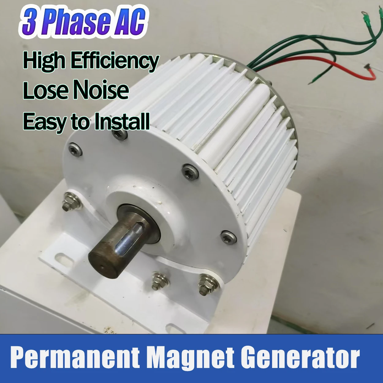 

China Factory 10000W 20000W 30000W 12V 24V 48V 96V 110V Low Speed Permanent Magnet Generator Household Motor DIY Wind Turbine