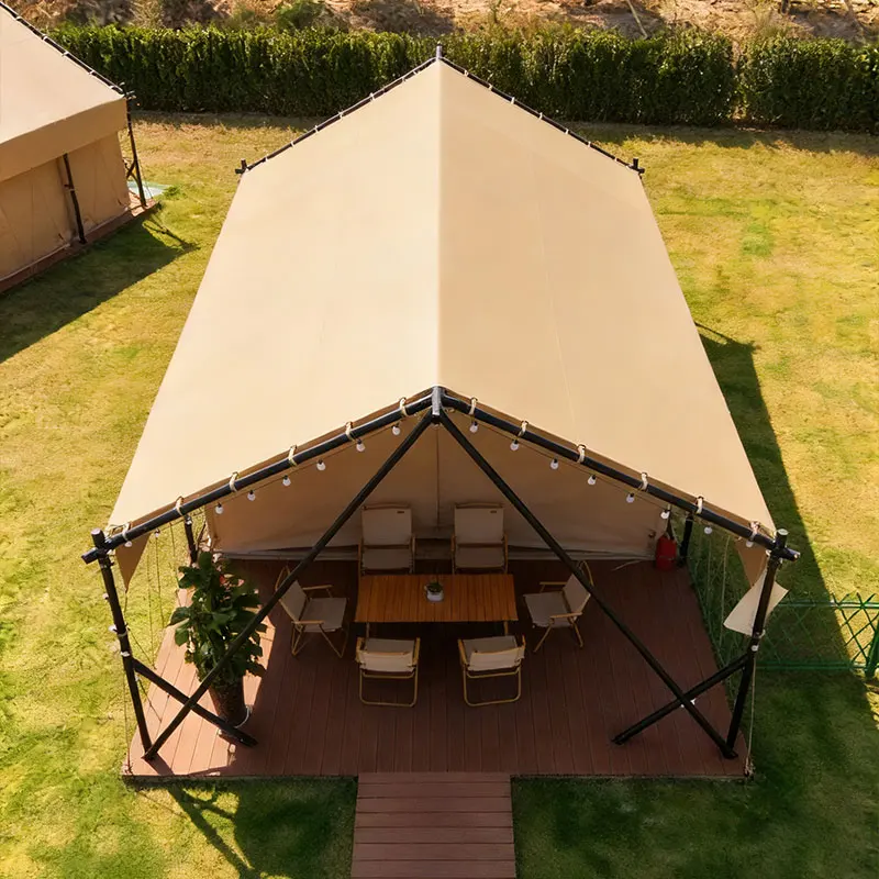 Coody Lan Ting Tent Hotel China Manufacturer Fireproof Luxury Outdoor Glamping Safari Resort Camping House Waterproof Shelter