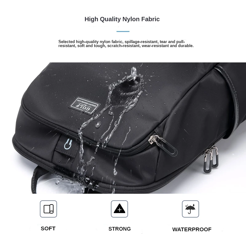 GOLF backpack men\'s shoulder bag 2023 new large-capacity travel bag leisure junior high school students schoolbag men